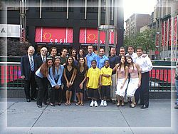 Twins with David Letterman